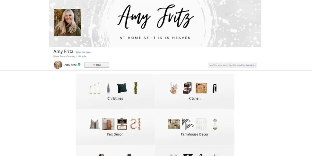 Example Amazon Storefront - Amazon Influencer Examples - Referazon - Find Amazon Influencers Instantly