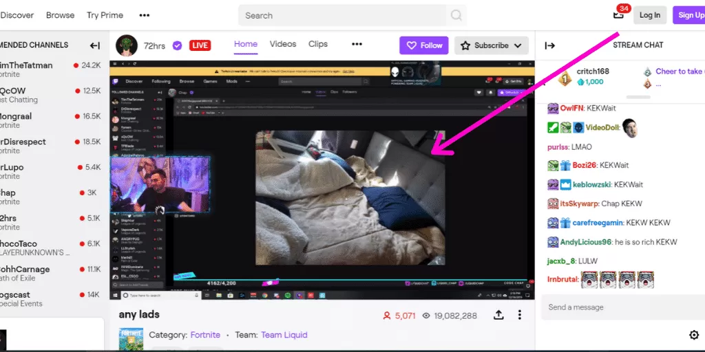 Twitch Amazon Influencer Example 1 - Amazon Influencer Examples - Referazon - Instantly FInd Amazon Influencers