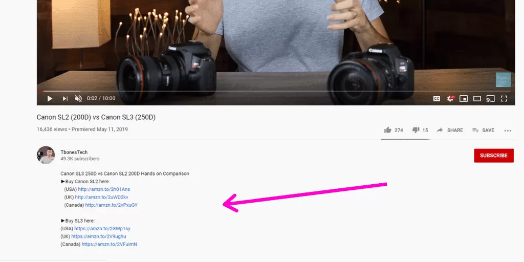 YouTube Amazon Influencer Example 2 - Amazon Influencer Examples - Referazon - Instantly FInd Amazon Influencers