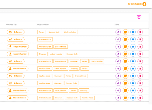 Amazon Influencer CRM - Screenshot - Referazon - Find Amazon Influencers