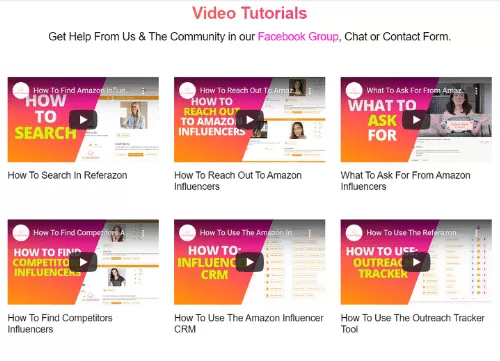 Video Tutorials - Screenshot - Referazon - Find Amazon Influencers - influencer amazon influencers amazon