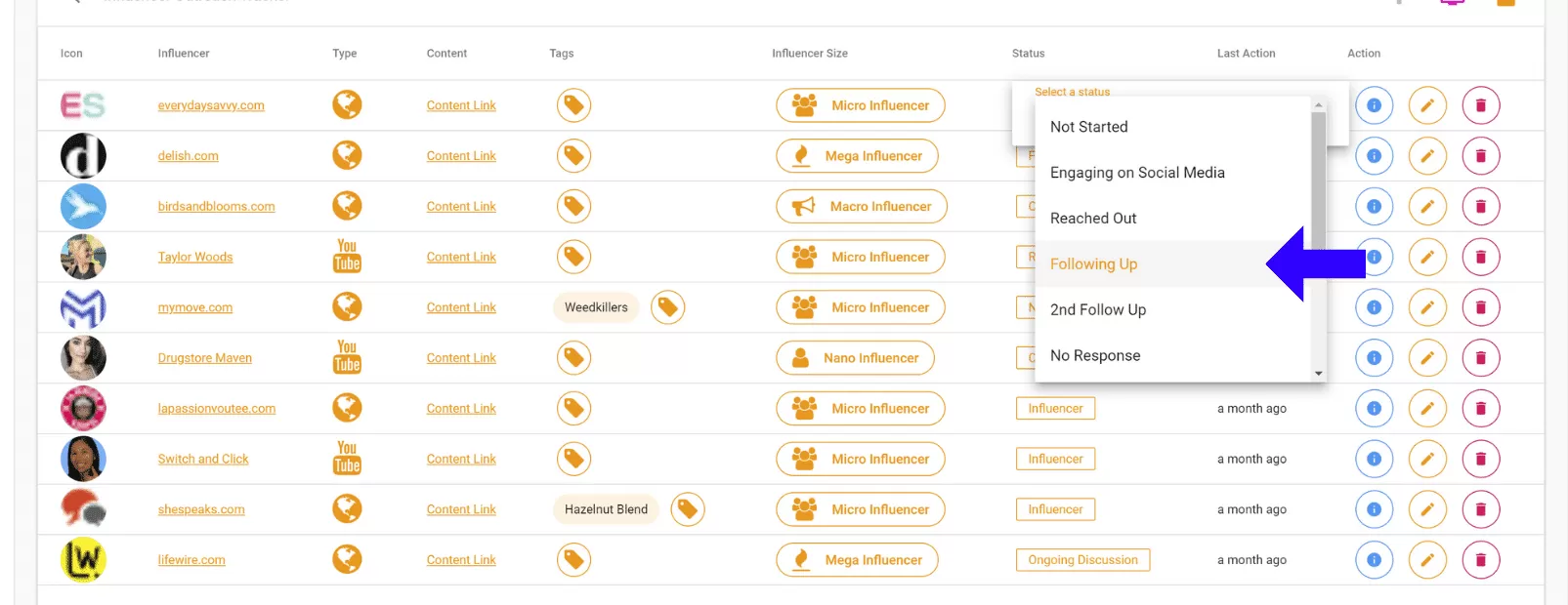 Step 10 - Set Status as Following Up - Referazon